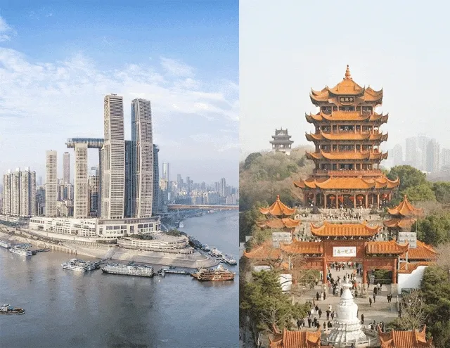 重庆来福士广场 / 武汉黄鹤楼