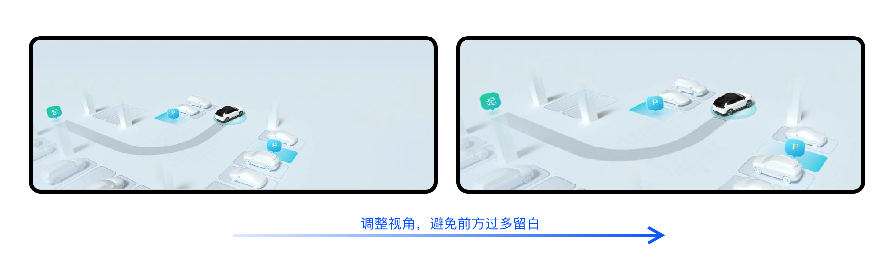 图19 AVP记忆泊车的视角优化
